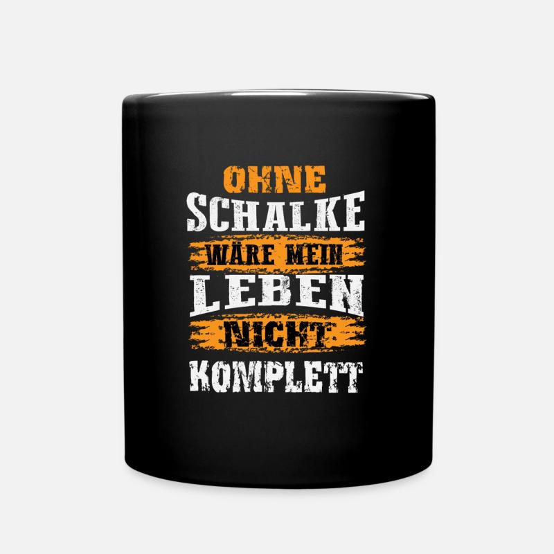 Schalke Fan Design - Mug uni - noir