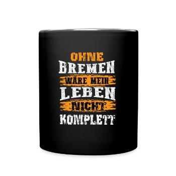 Brême Fan Design - Mug uni - noir - Devant