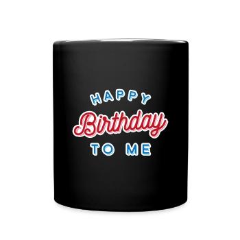 Joyeux anniversaire - Mug uni - noir - Devant