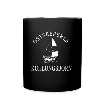 Sailboat Ostseeperle Kühlungsborn Weiss - Full Colour Mug - black - Front