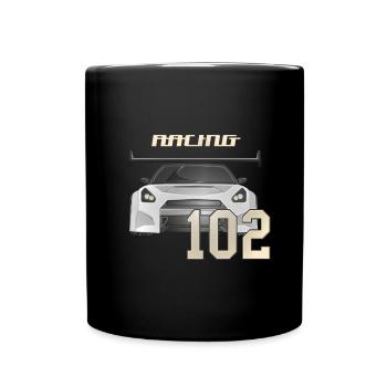 GTR RACING 102 – Sports Car Racing Design - Full Colour Mug - black - Front