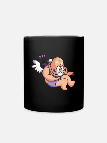 Angel funny - Full Colour Mug - black