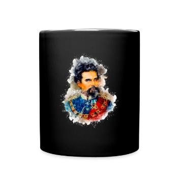 KÖNIG LUDWIG II. - Tasse einfarbig - Schwarz - Vorne