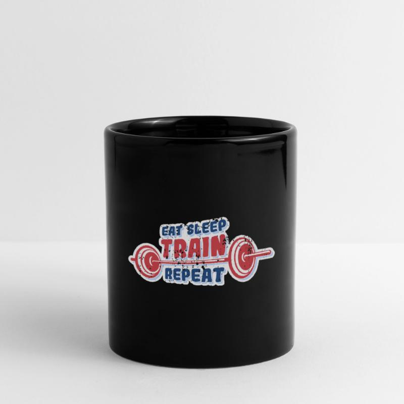 Manger dormir train répéter Mug uni