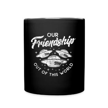Citation d'amitié - Mug uni - noir - Devant