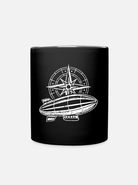 Kompass Reise - Tasse einfarbig - Schwarz