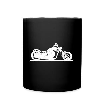 Motorcycle Chopper Cruiser Ride Gäng Gift - Full Colour Mug - black - Front