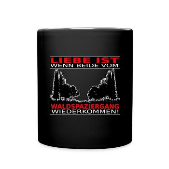 LIEBE IST - Tasse einfarbig - Schwarz - Vorne