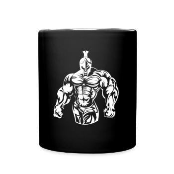 spartan warrior sparta - Full Colour Mug - black - Front