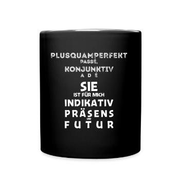 German teacher student hen party gift - Full Colour Mug - black - Front