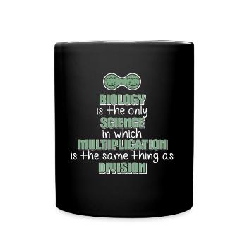 Biologie Science Multiplication Division Gift - Mug uni - noir - Devant