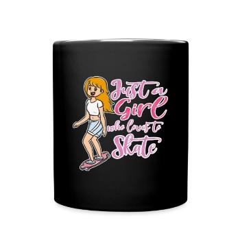 skateboard - Full Colour Mug - black - Front