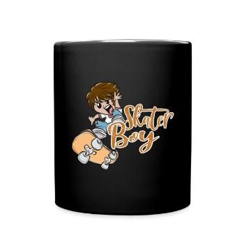 skateboard - Full Colour Mug - black - Front