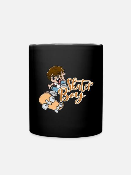skateboard - Full Colour Mug - black