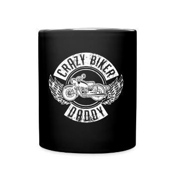 motard papa disant - Mug uni - noir - Devant