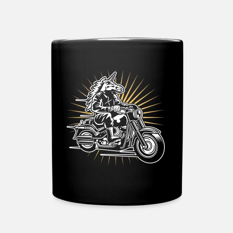 moto licorne - Mug uni - noir