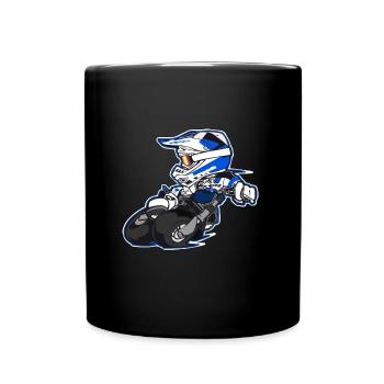 Moto Supermoto Enduro cadeau - Mug uni - noir - Devant