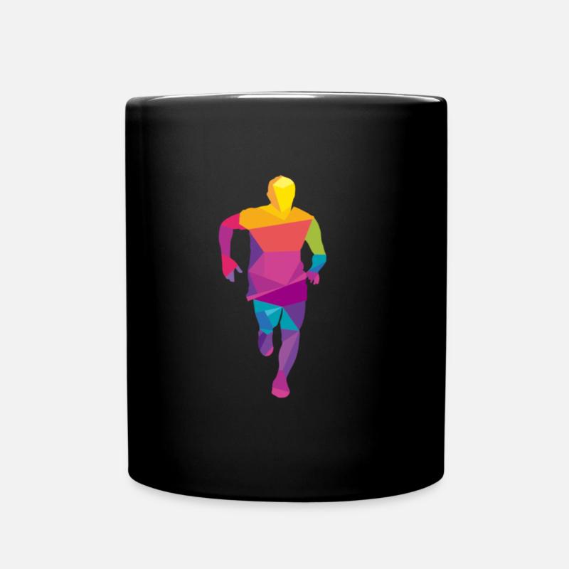Running Jogging Running Running Gift - Full Colour Mug - black