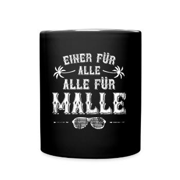 Malls all for party mallorca - Full Colour Mug - black - Front
