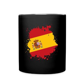 drapeau drapeau espagne - Mug uni - noir - Devant