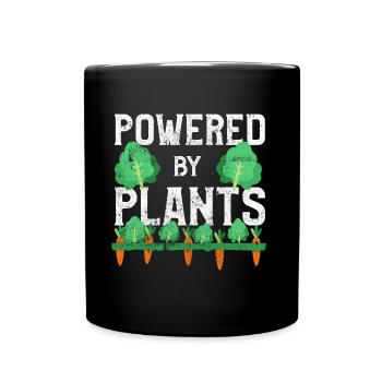 Vegan légume de jardin - Mug uni - noir - Devant