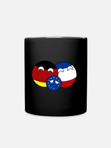 Countryball Allemagne France UE - Brexit - Mug uni - noir