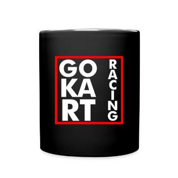 go kart racing - Full Colour Mug - black - Front