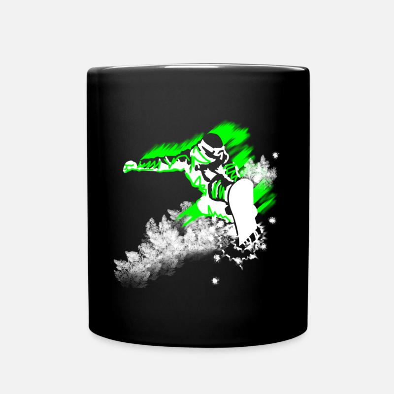 Snowboarder - Tasse einfarbig - Schwarz