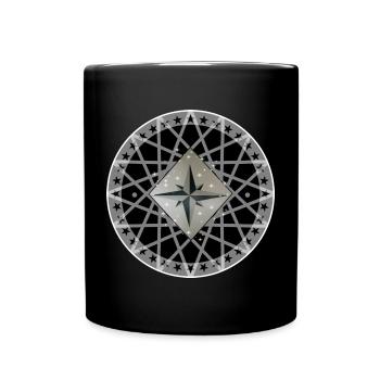 Wind Rose - Full Colour Mug - black - Front