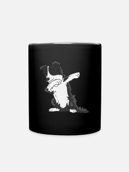Border Collie Agility Hundeliebhaber Geschenk - Tasse einfarbig - Schwarz