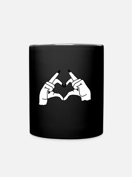 Signe de coeur - Mug uni - noir