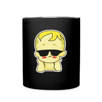 baby sunglasses blond - Tasse einfarbig - Schwarz - Vorne