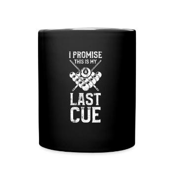 Billiard spruch billiard - Tasse einfarbig - Schwarz - Vorne
