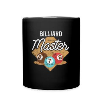 Billiard Spruch billiard - Tasse einfarbig - Schwarz - Vorne