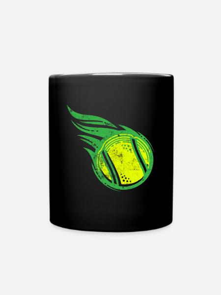 Balle de tennis balle de tennis - Mug uni - noir