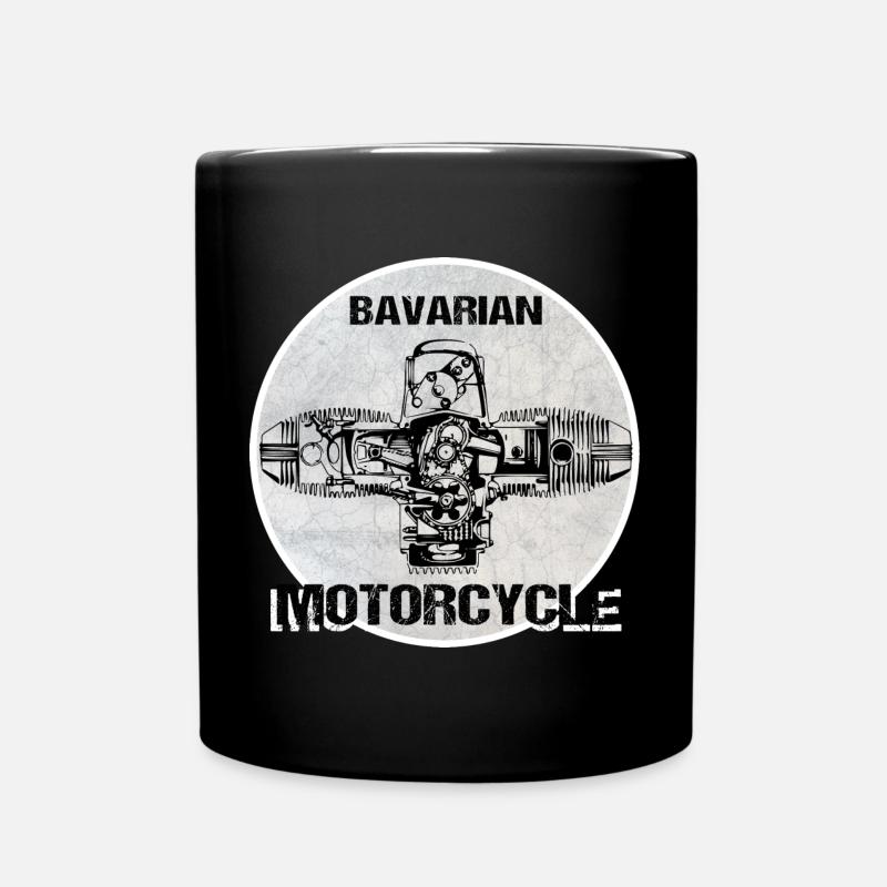 Bavarian Motorcycle Boxermotor - Tasse einfarbig - Schwarz