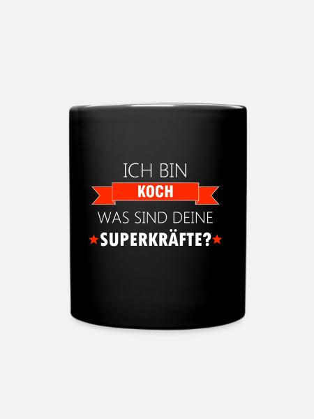 Koch T-Shirt Ausbildung Beruf kochen Geschenkidee - Tasse einfarbig - Schwarz