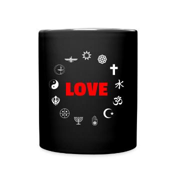 Love Religionen Weltreligionen Symbole Jaismus Tao - Tasse einfarbig - Schwarz - Vorne