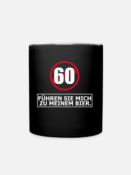 60th birthday gift - Full Colour Mug - black