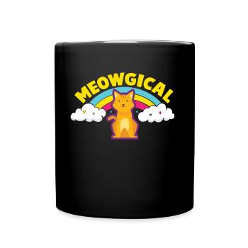 MEOWGICAL - A language of its own. - Full Colour Mug - black - Front