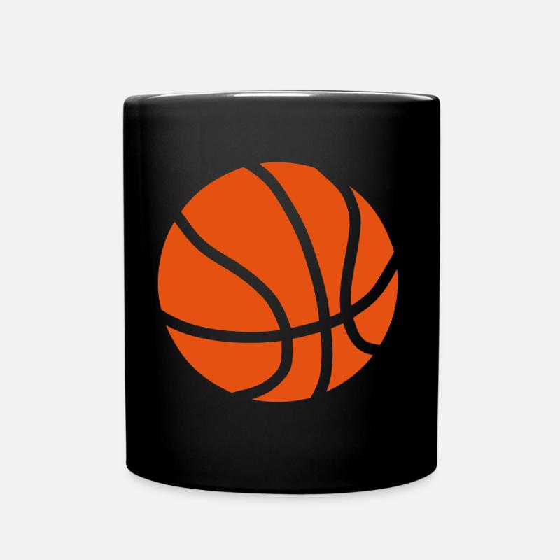 basketball ball icon 504 - Full Colour Mug - black