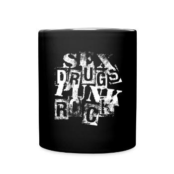 Punk Rock - Tasse einfarbig - Schwarz - Vorne