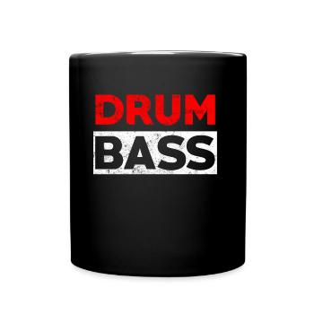 Drum n Bass party music - Drumnbass - Tasse einfarbig - Schwarz - Vorne
