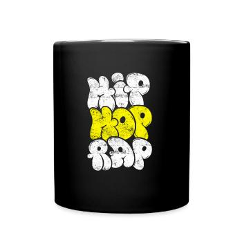 Hip hop musik rap - Tasse einfarbig - Schwarz - Vorne