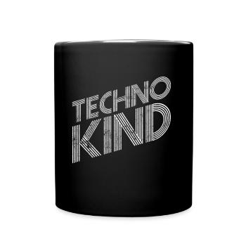 Techno musik - Tasse einfarbig - Schwarz - Vorne