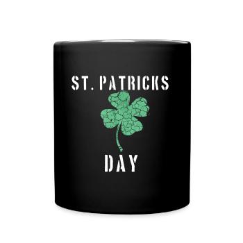 St. Patricks Day - Tasse einfarbig - Schwarz - Vorne