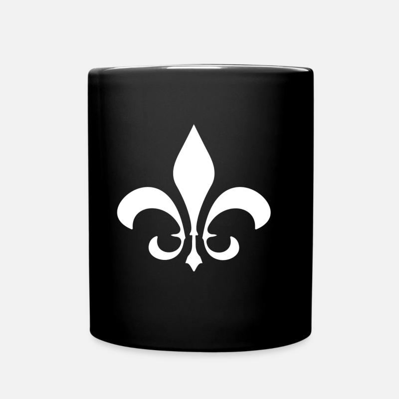 Lilie - Tasse einfarbig - Schwarz