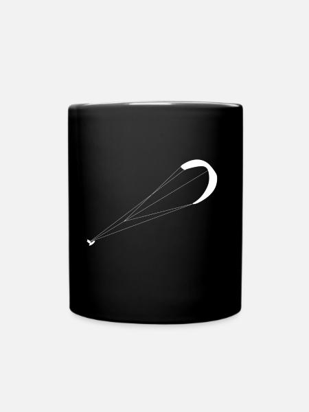 Kite surfing - Full Colour Mug - black