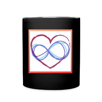 Heart infinity - Full Colour Mug - black - Front
