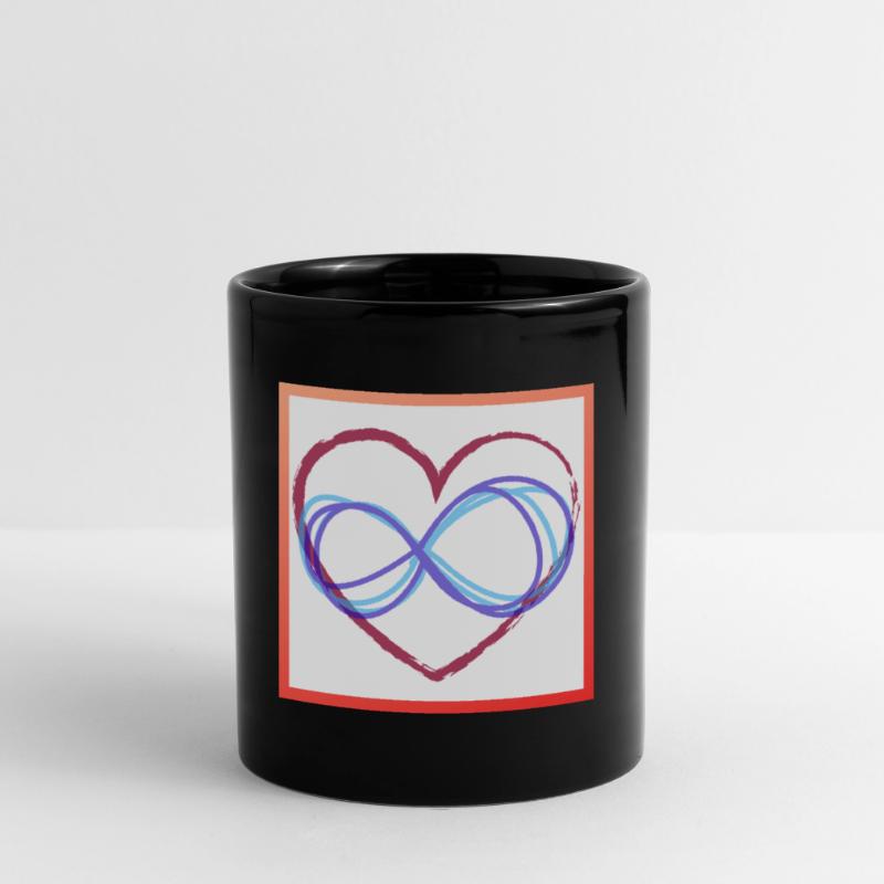 Herz Unendlichkeit Tasse einfarbig